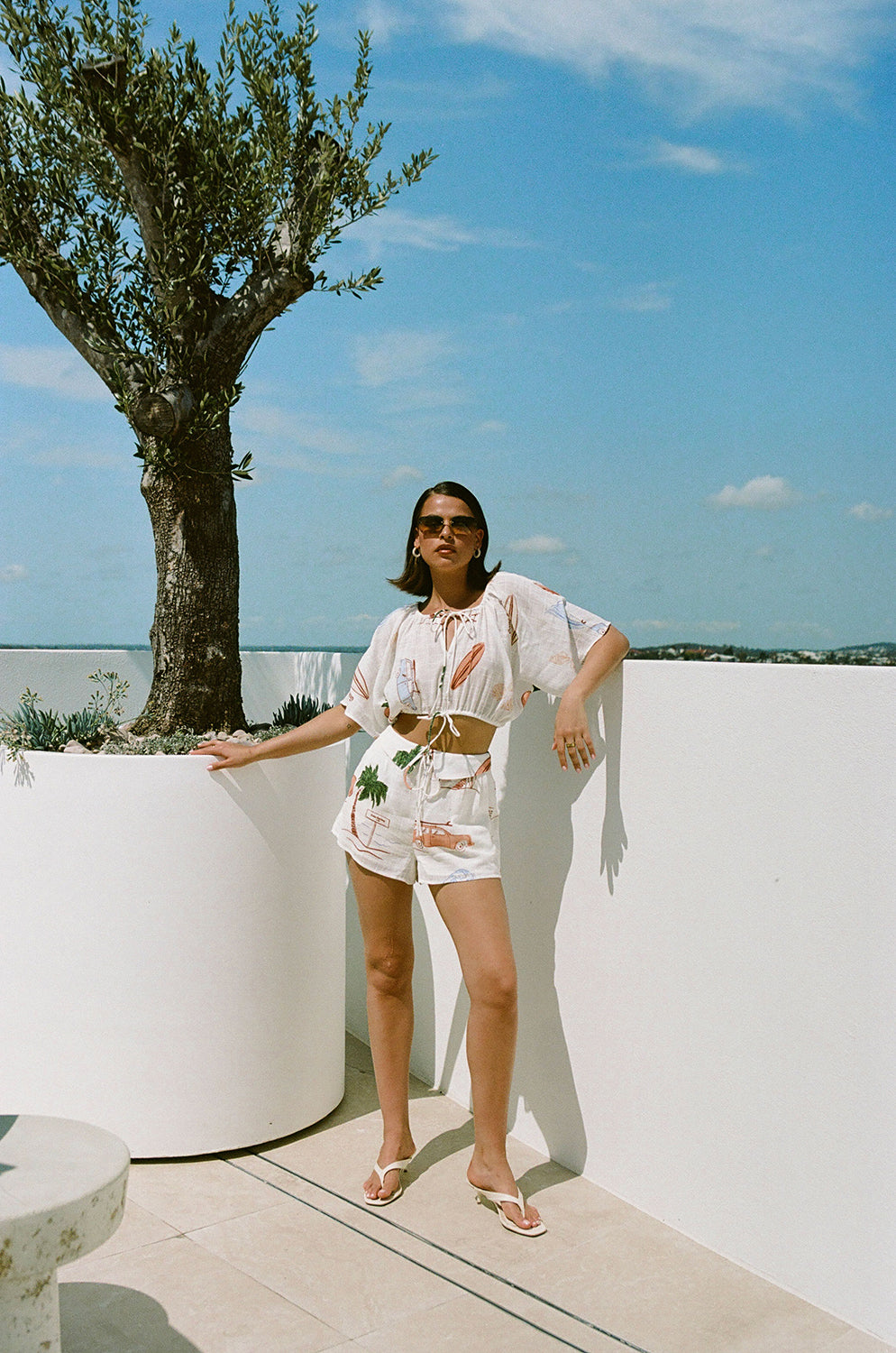 Super Cute Lyra Top with Exclusive Sabo Surf Print