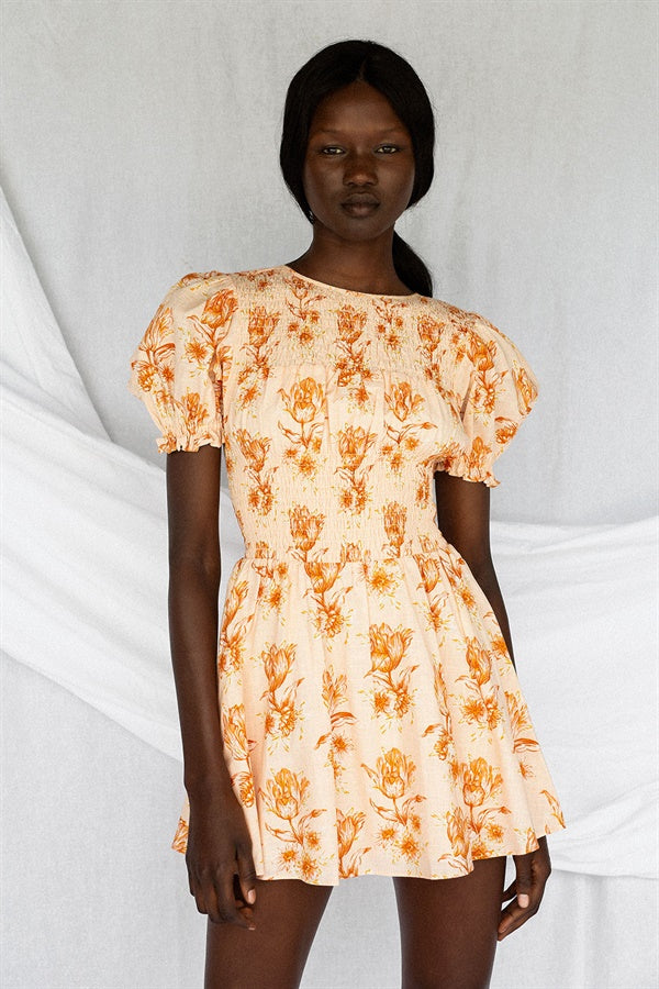 Exclusive Charlize Shirred Dress - Perfect Size S Sample