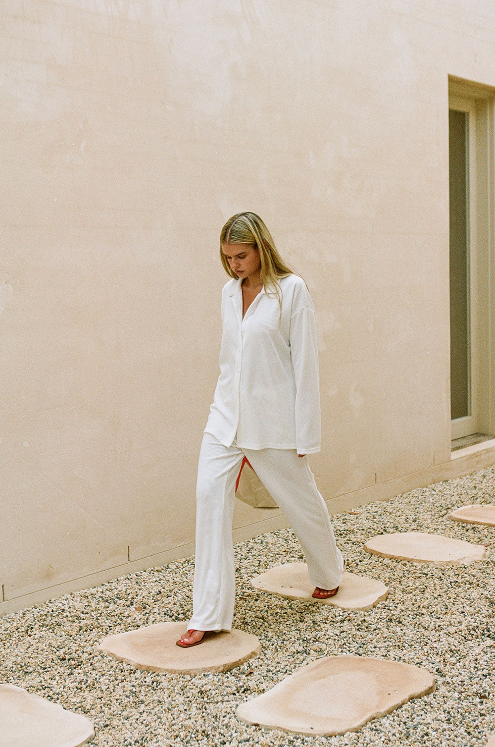 Exclusive White Lenni Sample Pants for a Unique Look