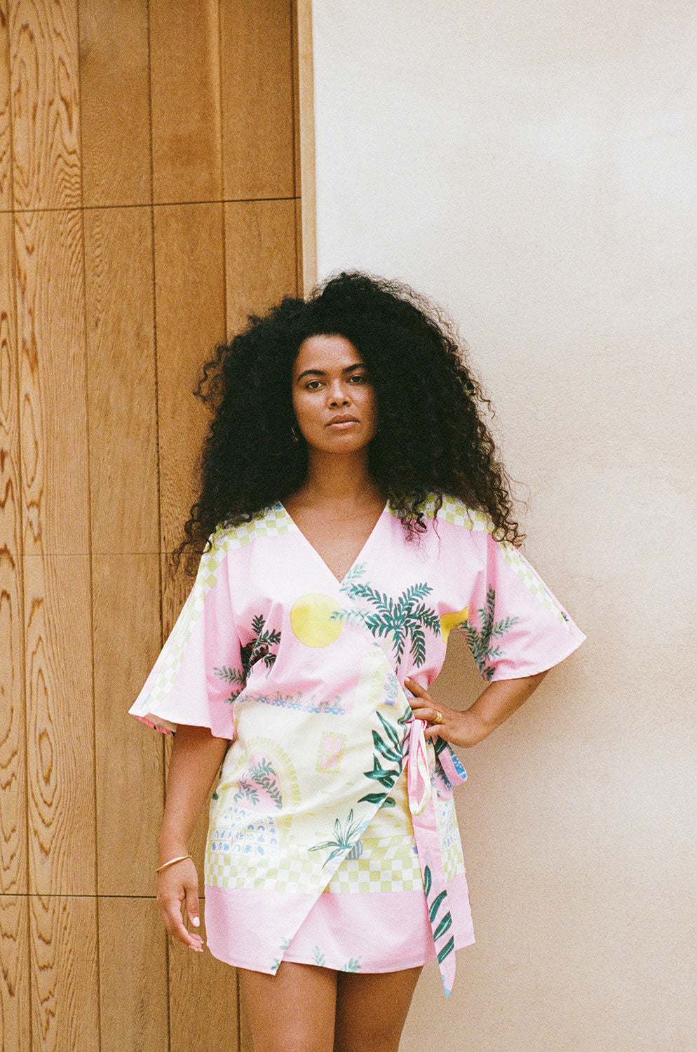 Vista Pink Scarlett Wrap Dress - A Stylish Women's Fashion Garment