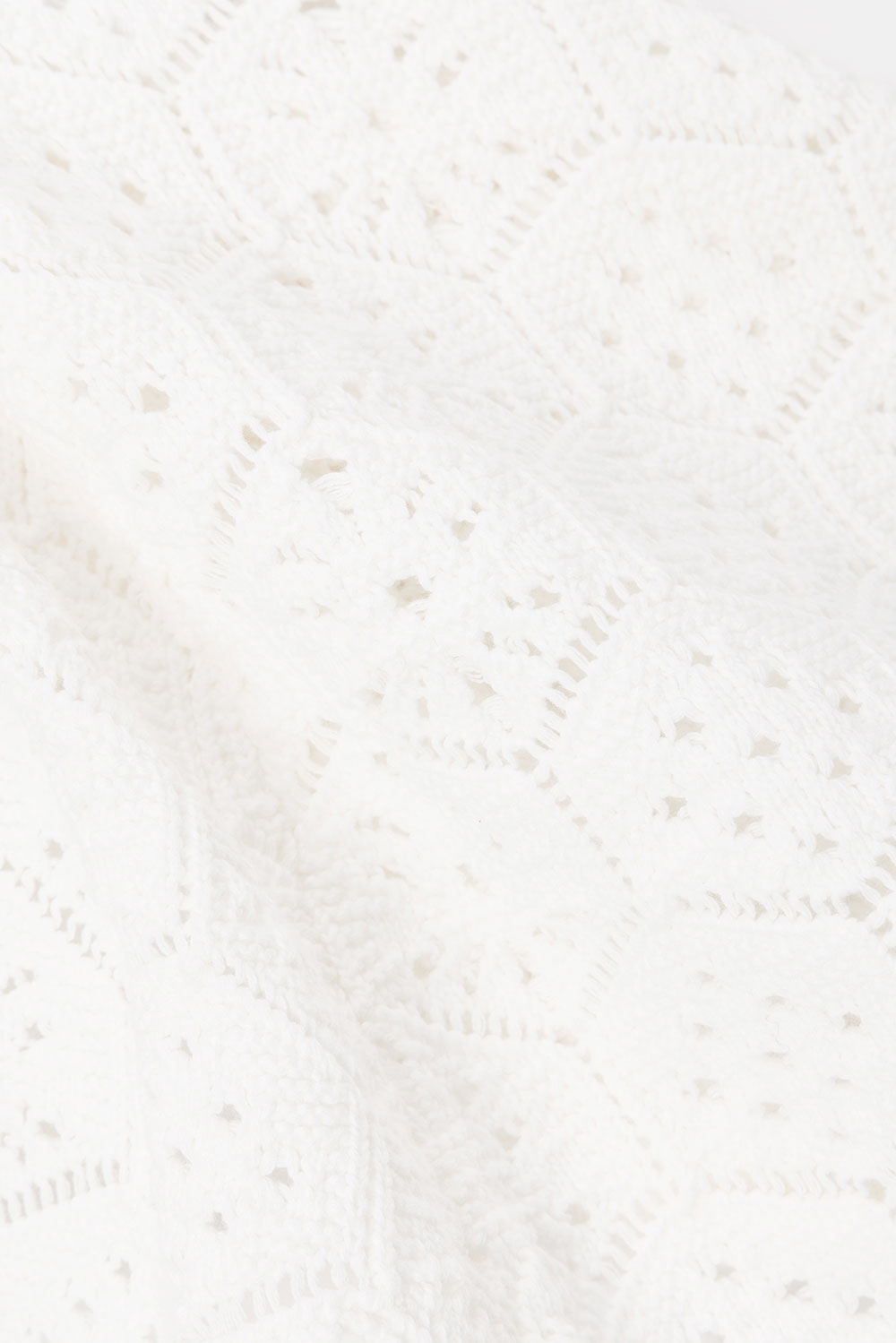High - Quality Natural Cotton White Soleil Skirt with Ribbed Trims
