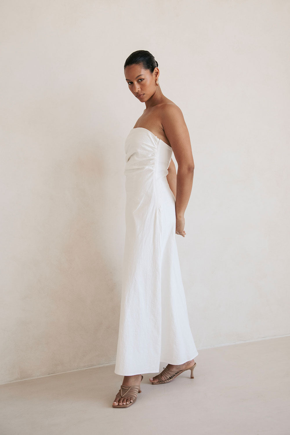 Unique White Estella Sample Dress - Perfect Size S