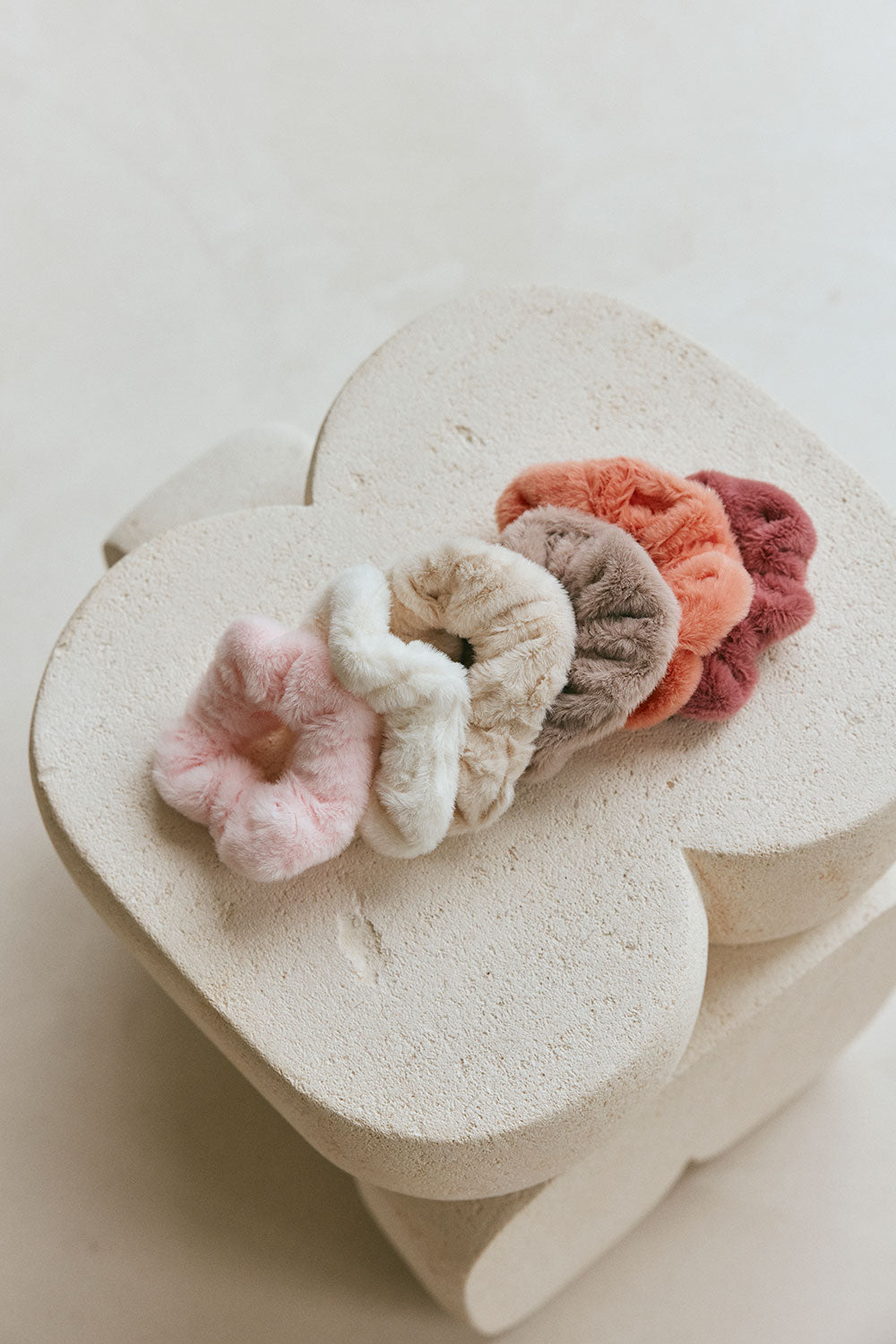 Cher-style Soft and Fluffy Elastic Hair Scrunchie for High Ponytail