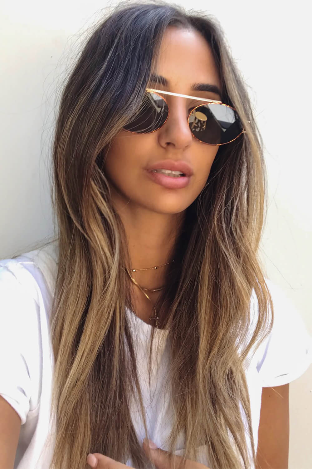 Stylish Behati Aviator Sunglasses with Delicate Tortoise Frames and Gold Accents