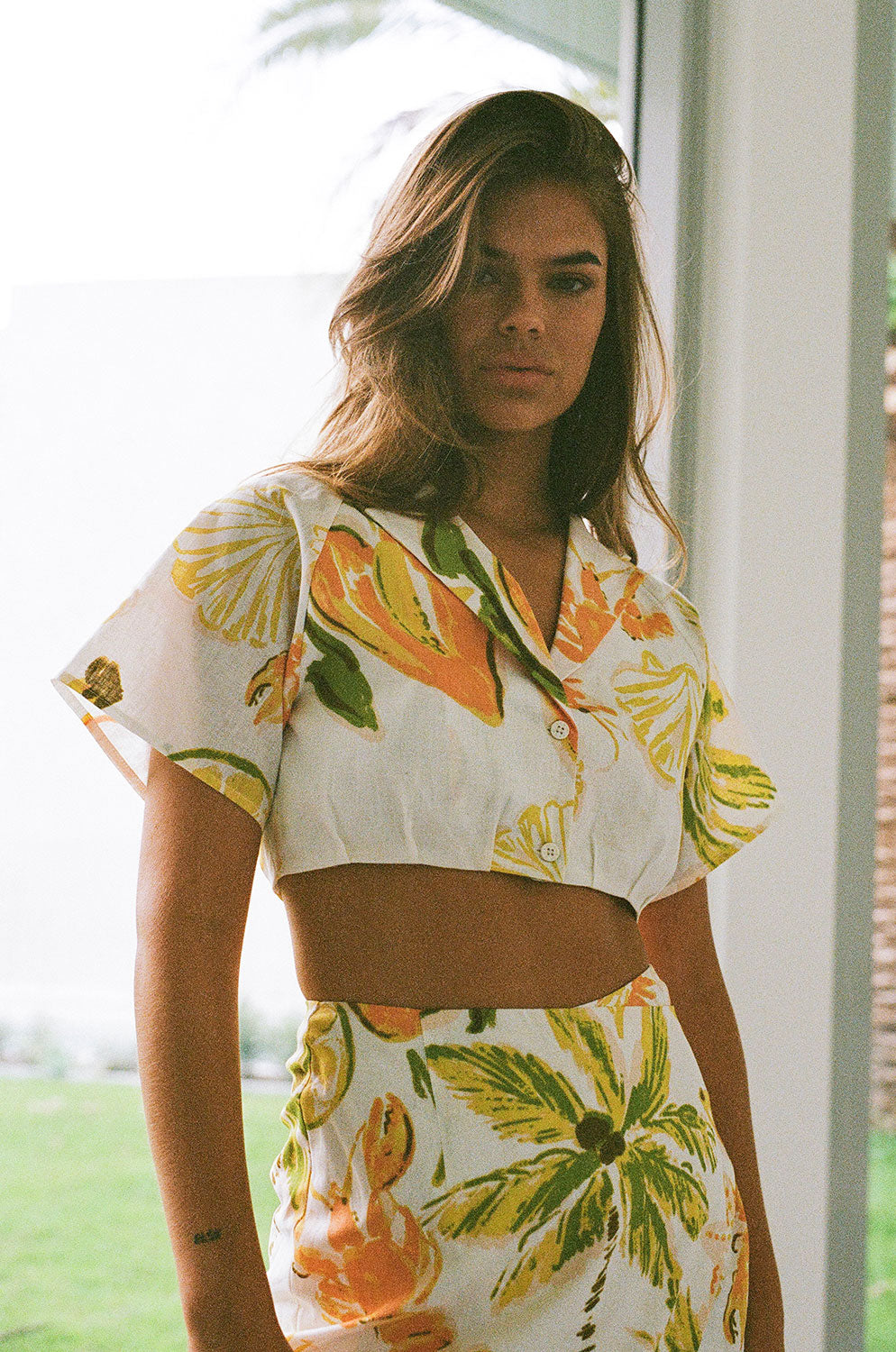 Sabo's Exclusive Seaview Peachy Print Callisto Women's Fashion Top