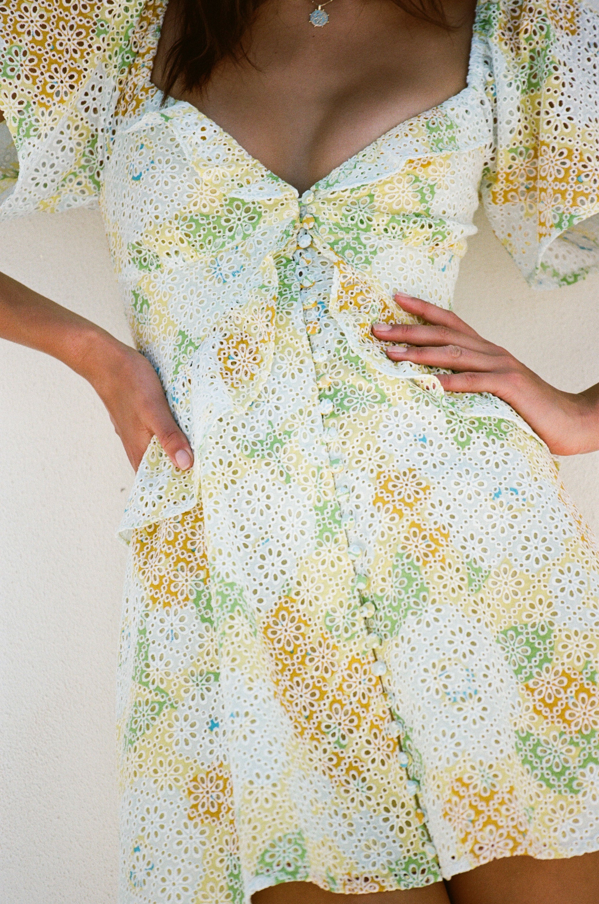 Unique Karta Frill Dress - Sample with Character