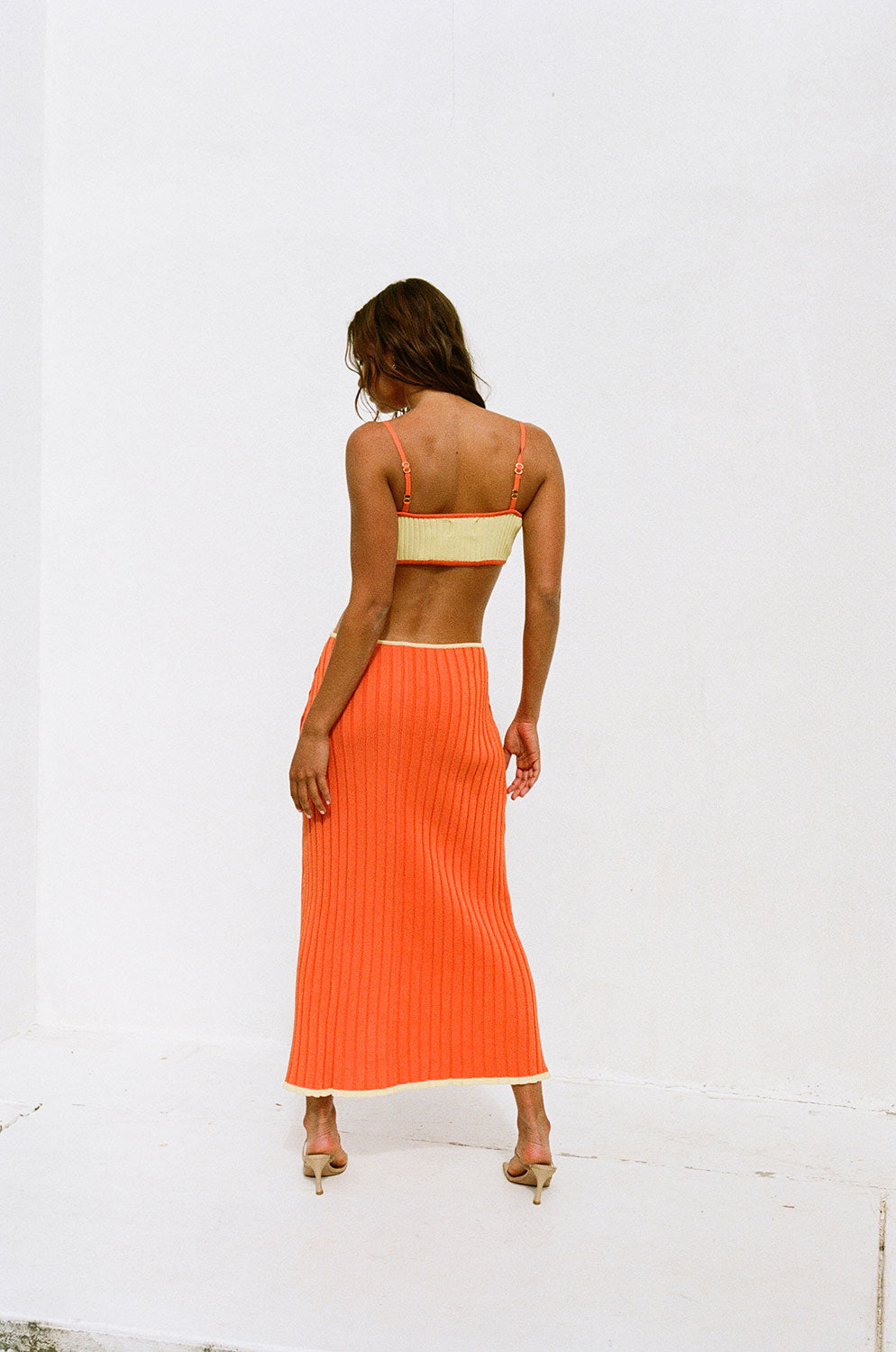 Exclusively Designed Sabo Maia Dress in Vibrant Yellow and Orange