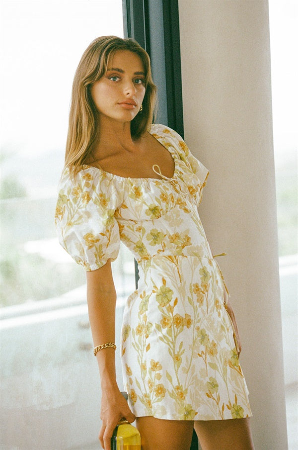 Festive Floral Esmerelda Dress with Unique Design