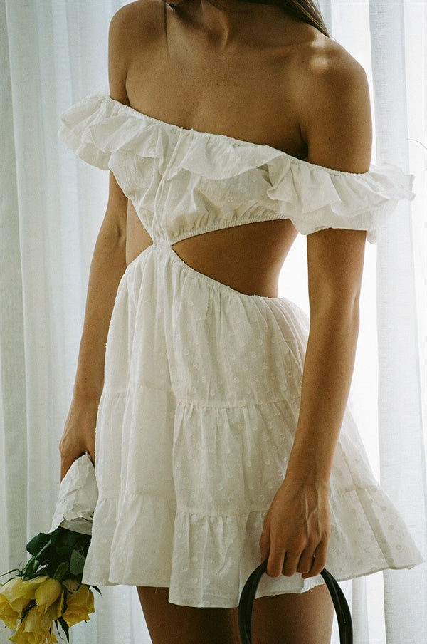 Unique Faint Pink Eva Frill Dress Sample for Fashion Lovers
