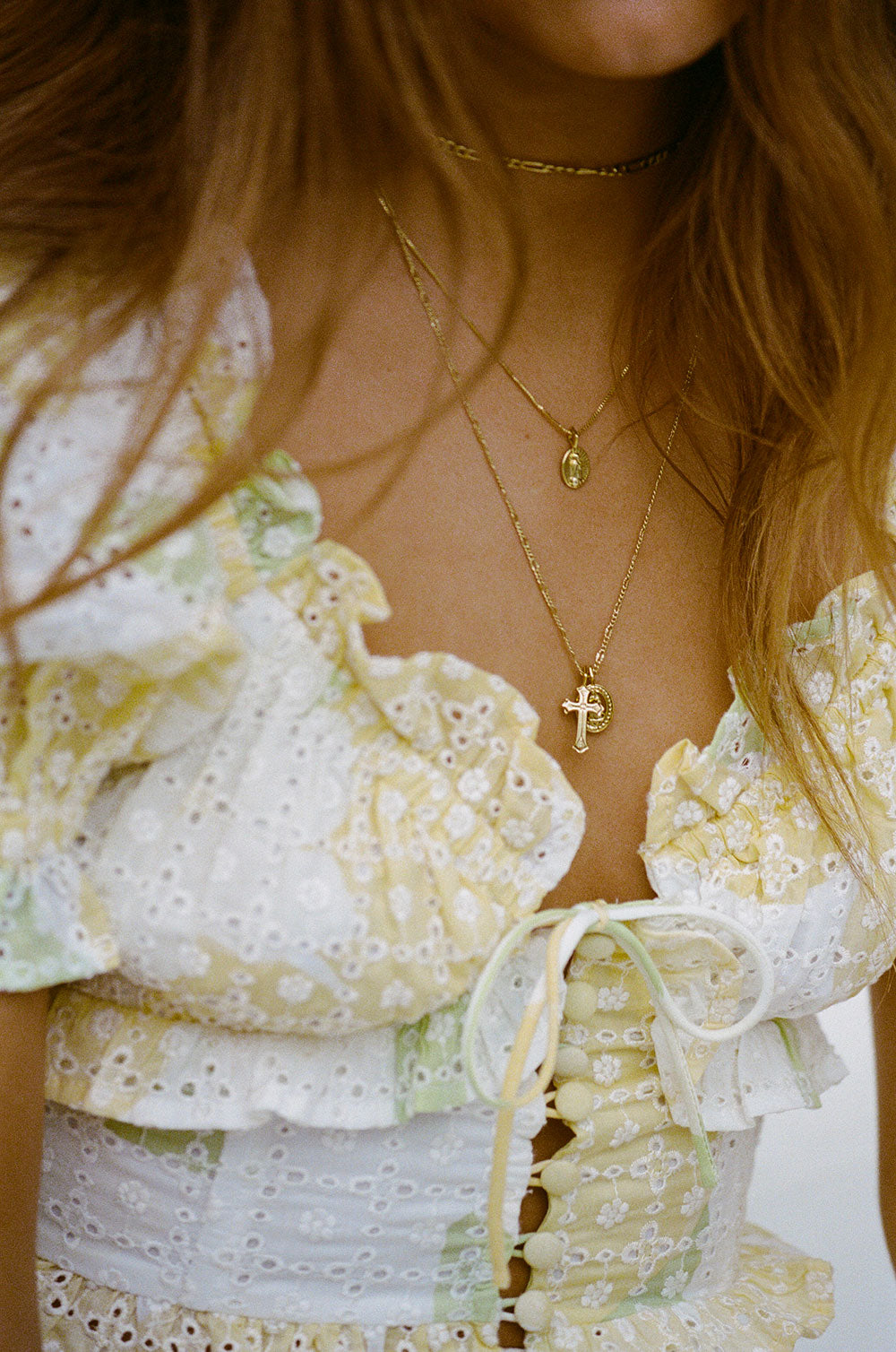 Unique Sample of Yellow Shirred Women's Top