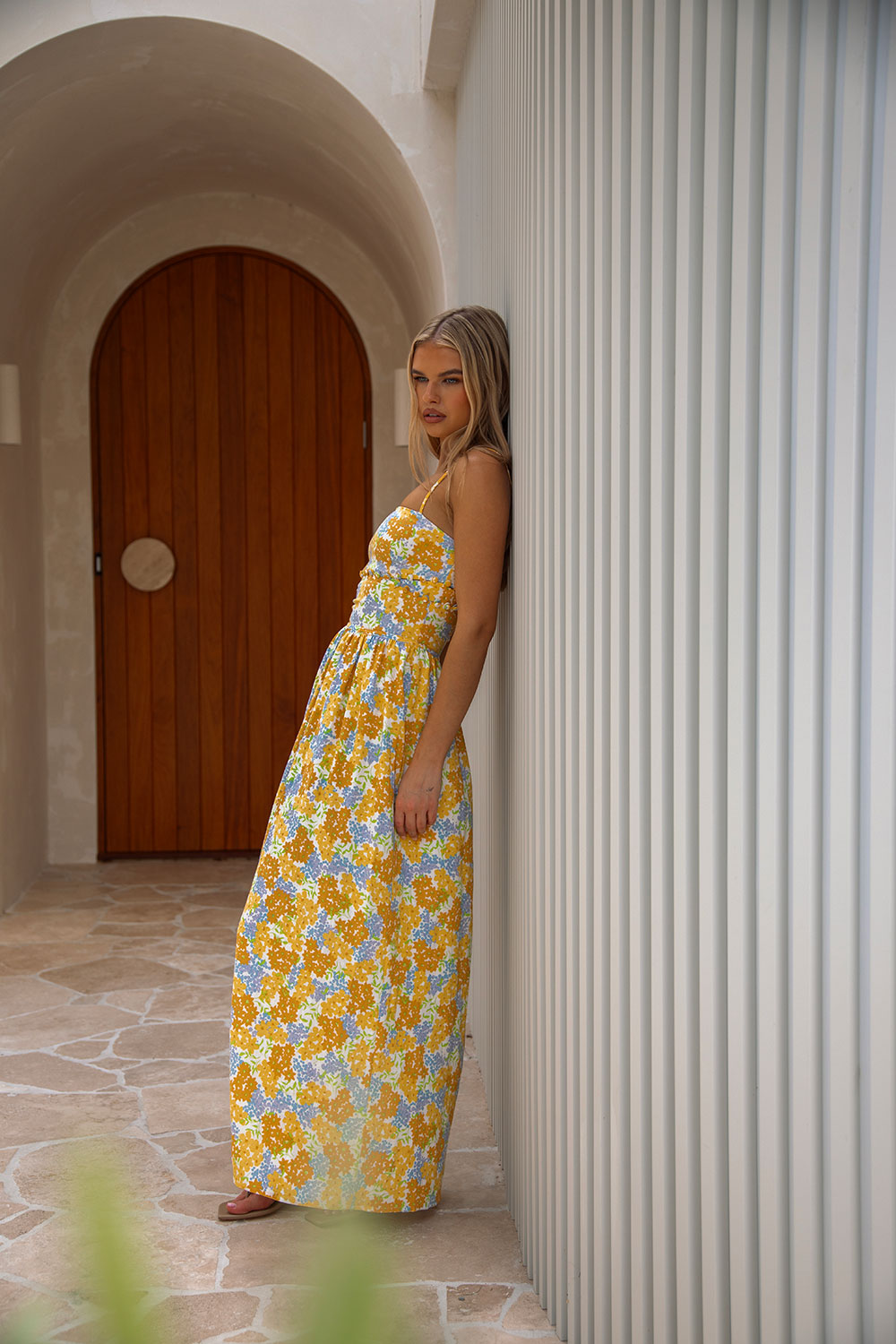 Tropical Bud Floral Print Women's Jaid Dress - Sample Edition