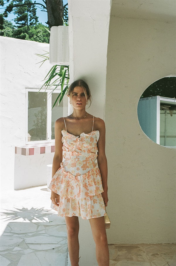 Unique Retro Floral Selma Cami Dress - One - of - a - Kind