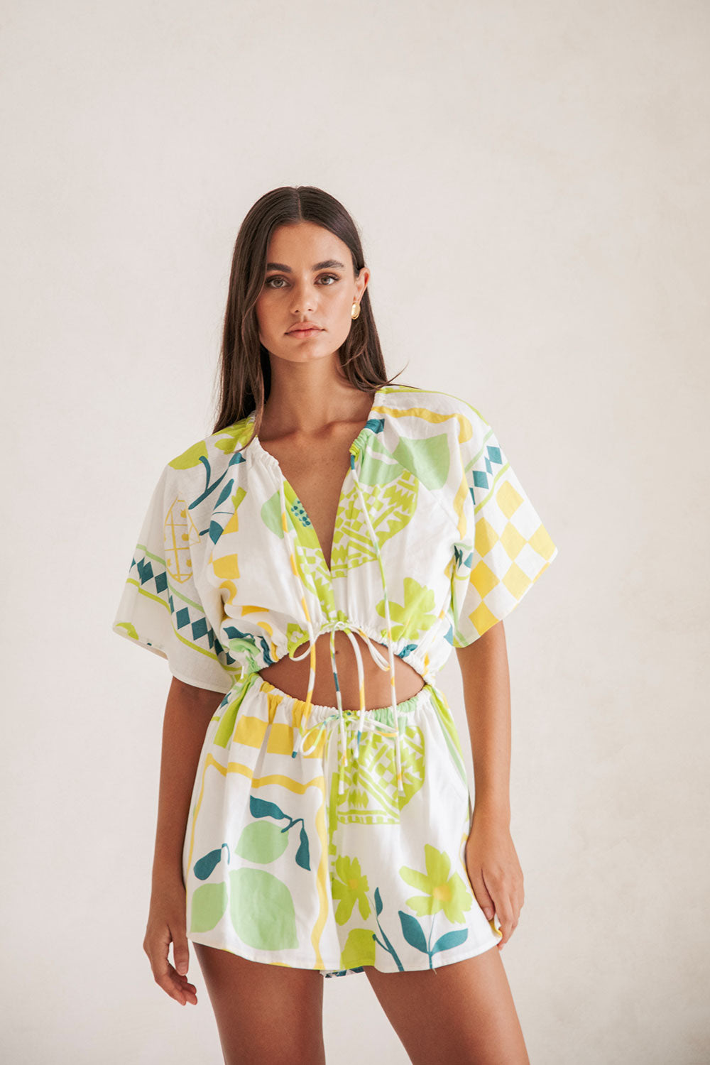 Unique Arella Playsuit in Prego Verde - A Sample for You