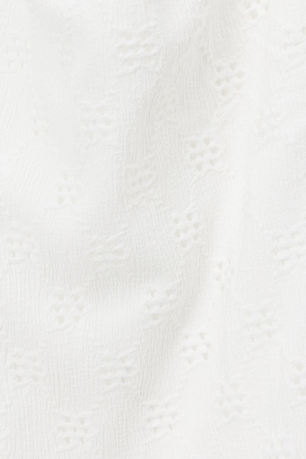 Stylish White Ellira Pants with Floral Broderie Design