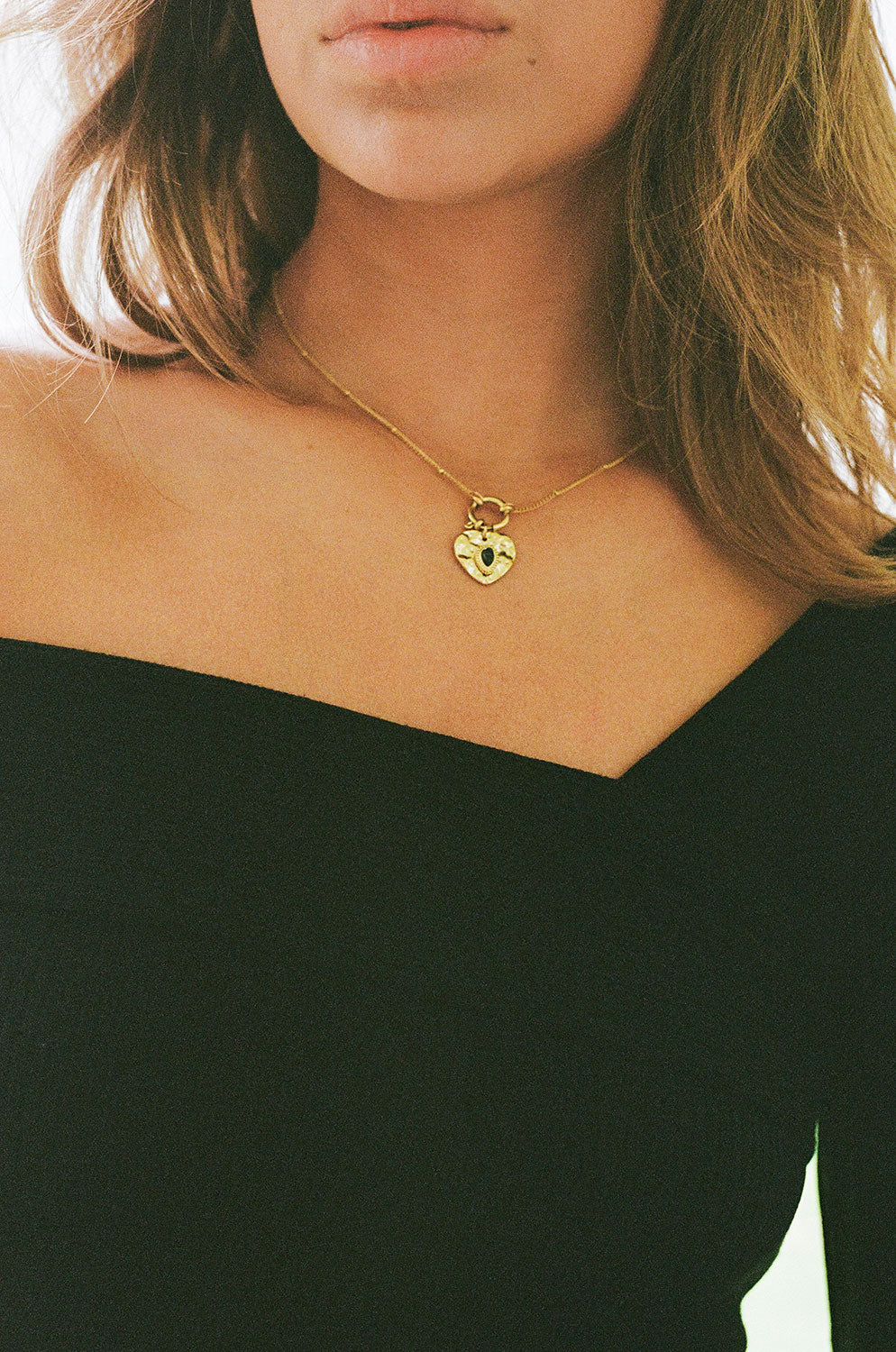 Exquisite Vintage-Style Lovelock Gold-Toned Necklace