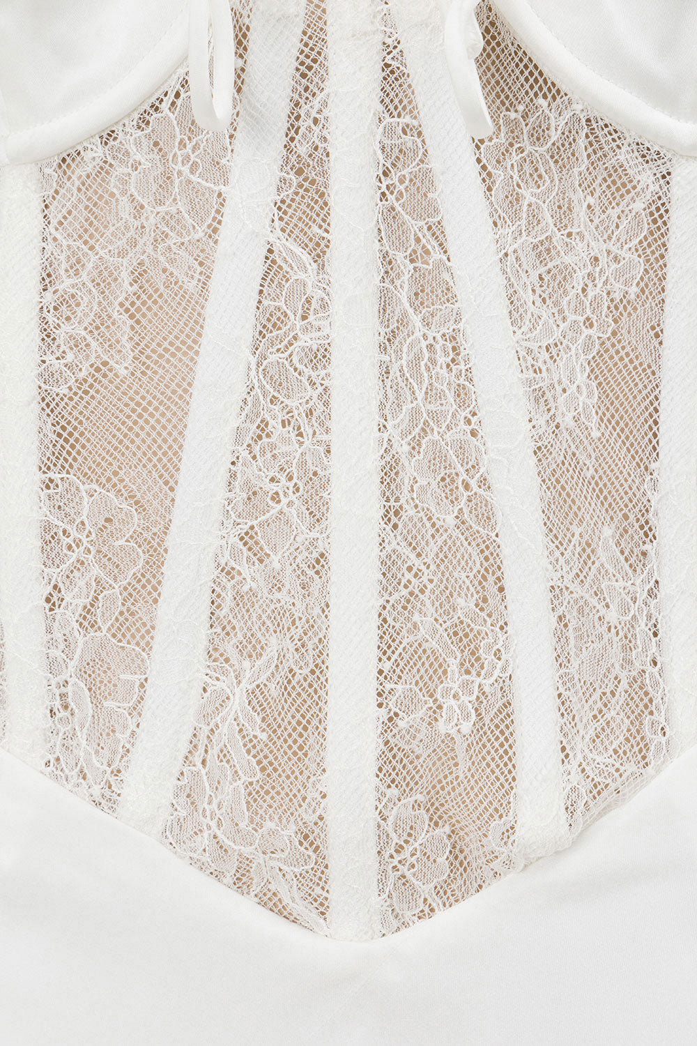 Exquisite Savanna Midi Dress with Rouleau Straps and Lace Details
