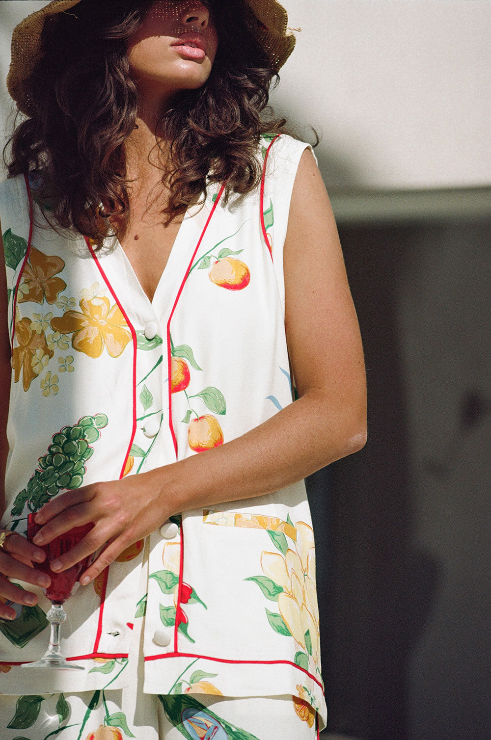 Sabo's Exclusively Designed Izabelle Women's Fashion Top with Aesta Print