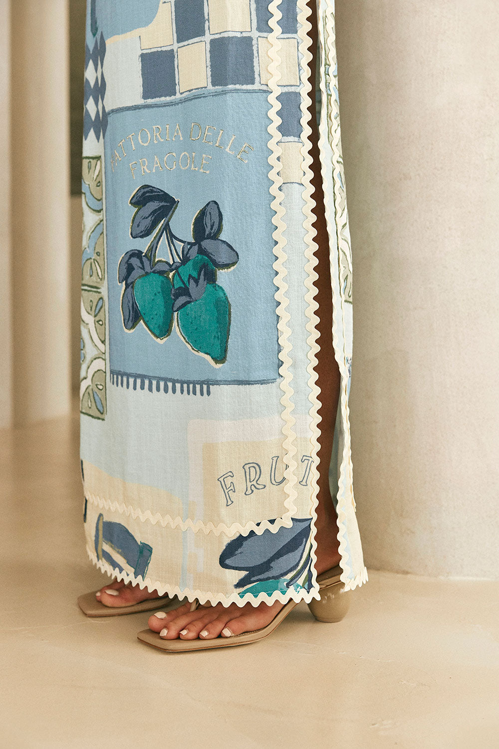 Unique Miriana Dress in Stunning Villagio Blue
