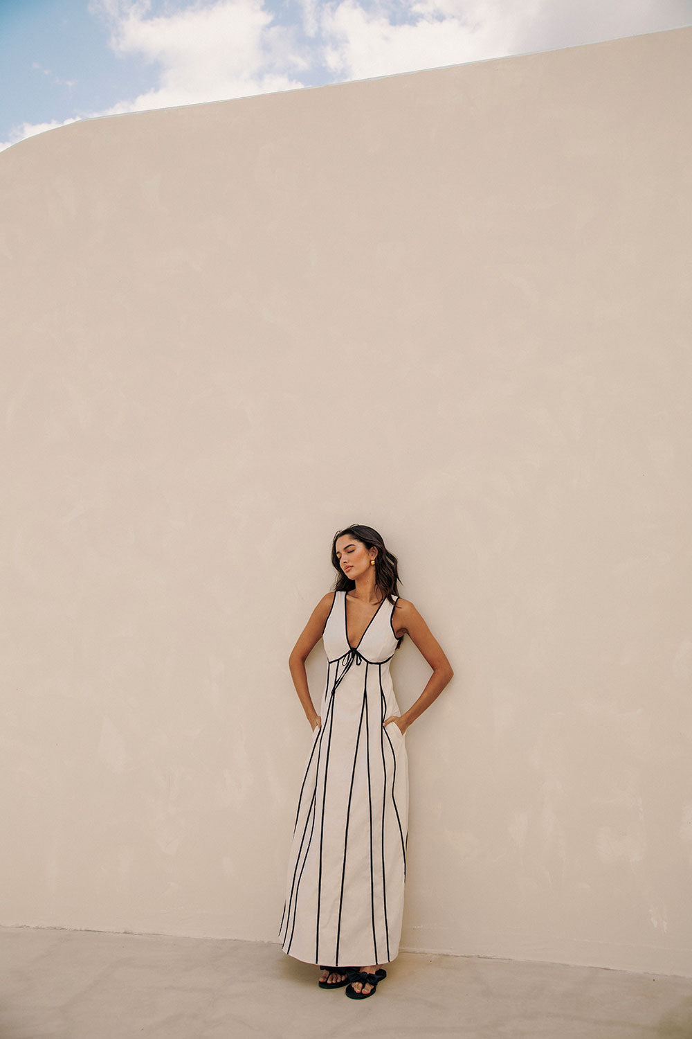 Elegant Cream Maylin Dress for Long Lunches and Special Events