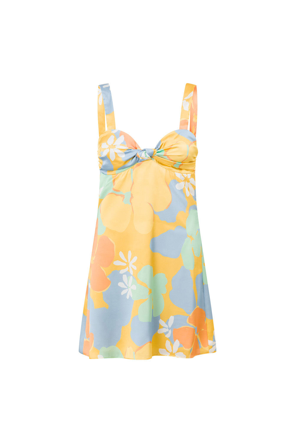 Sabo's Exclusive Remi Tropical Silky Vesta Mini Dress for Day-to-Night