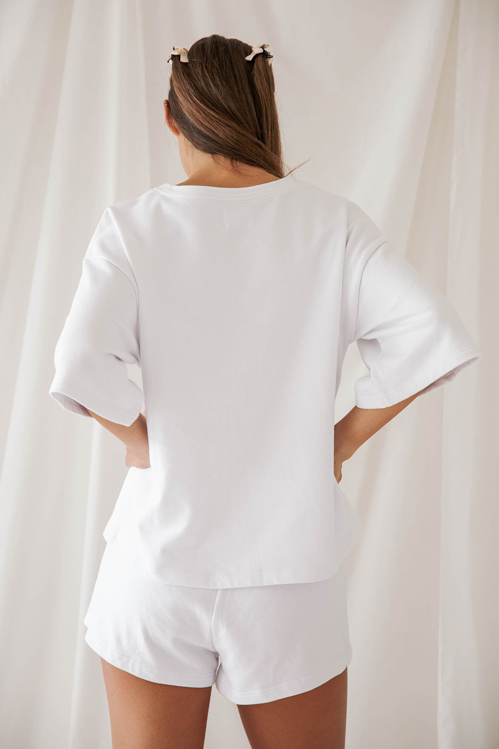 Exclusive White Camp Top - A Unique Sampling Piece