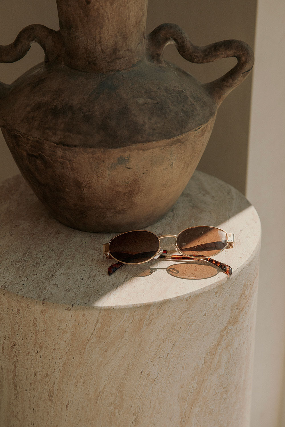 Stylish Katana Gold - Framed Brown - Lensed Sunglasses for an Instant Look Upgrade