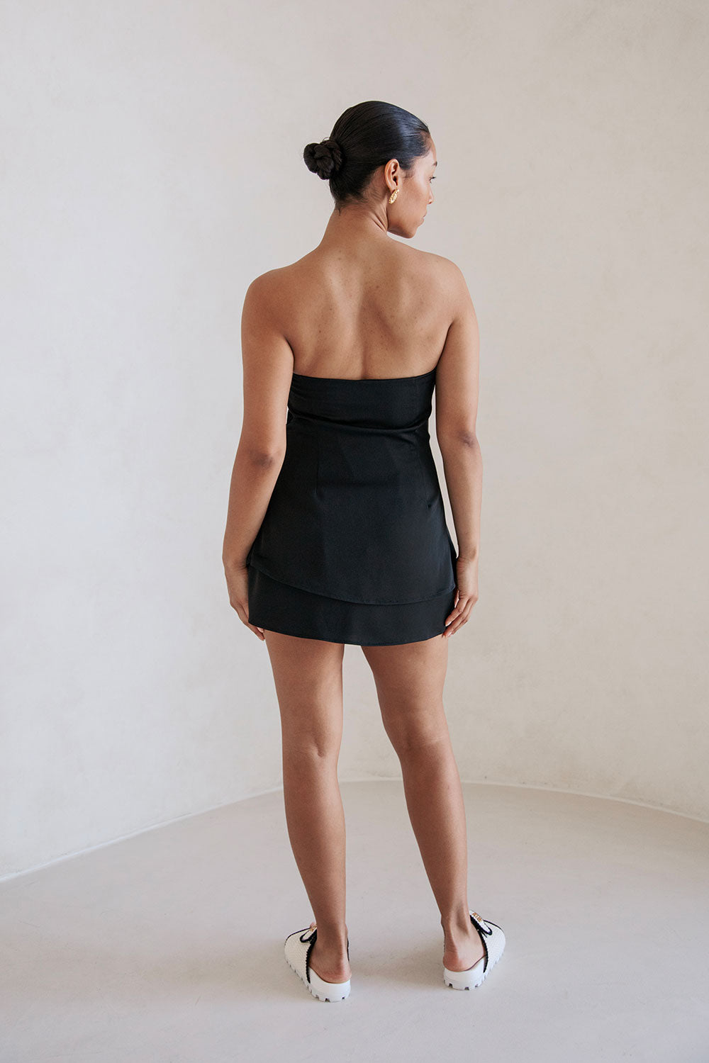 Black Elegant Strapless Kleo Women's Top