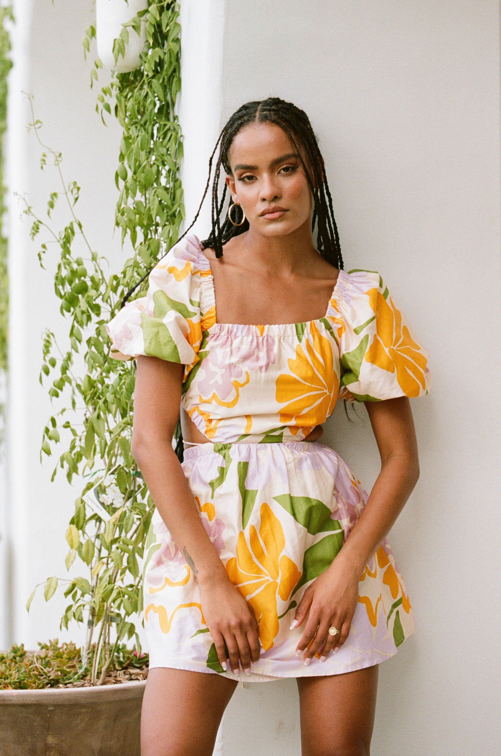 Exquisite Zandria Cut - out Women's Vacation Dress