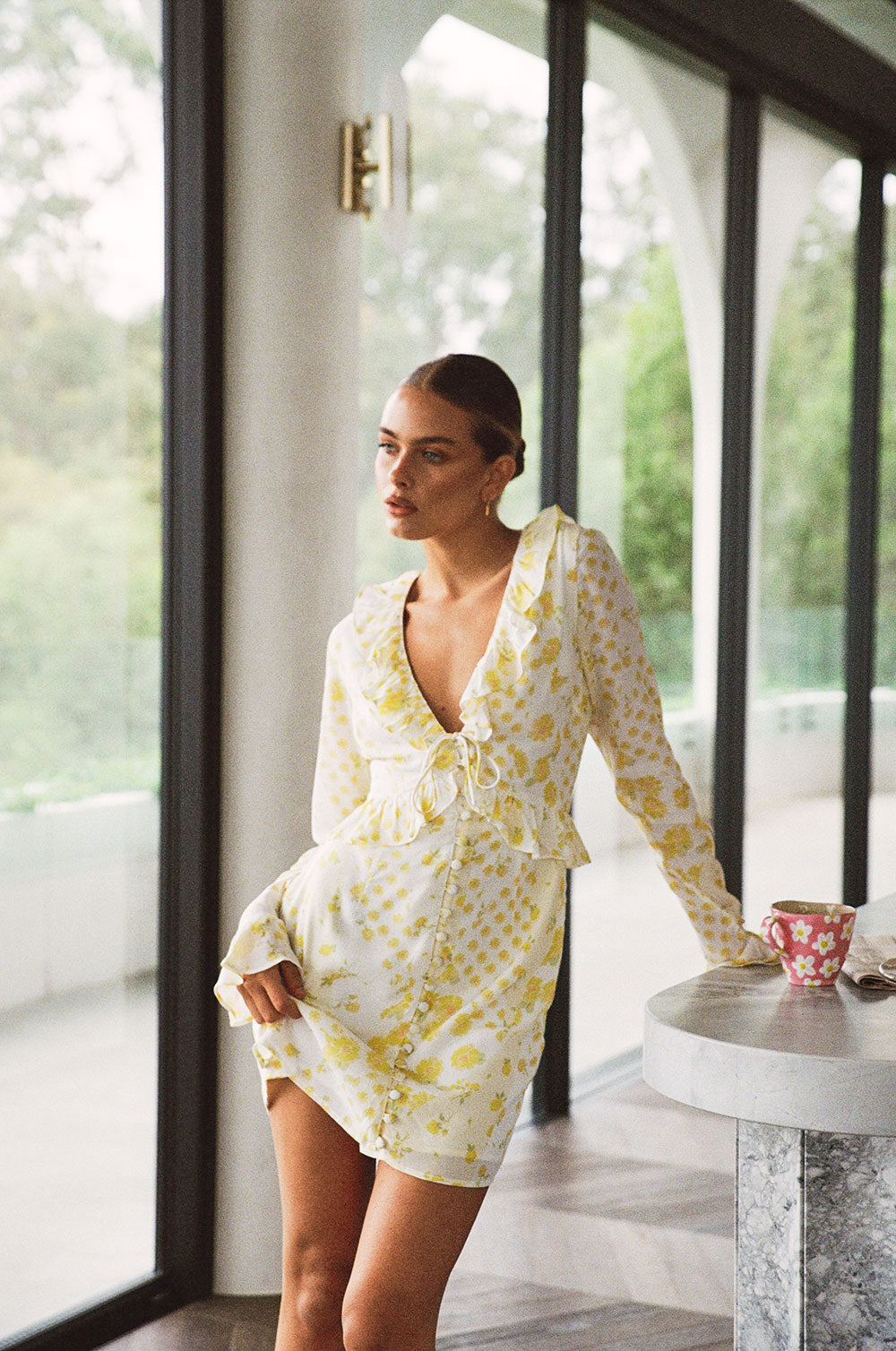 Exclusively Designed Alaira Women's Dress Inspired by Buttercup Field
