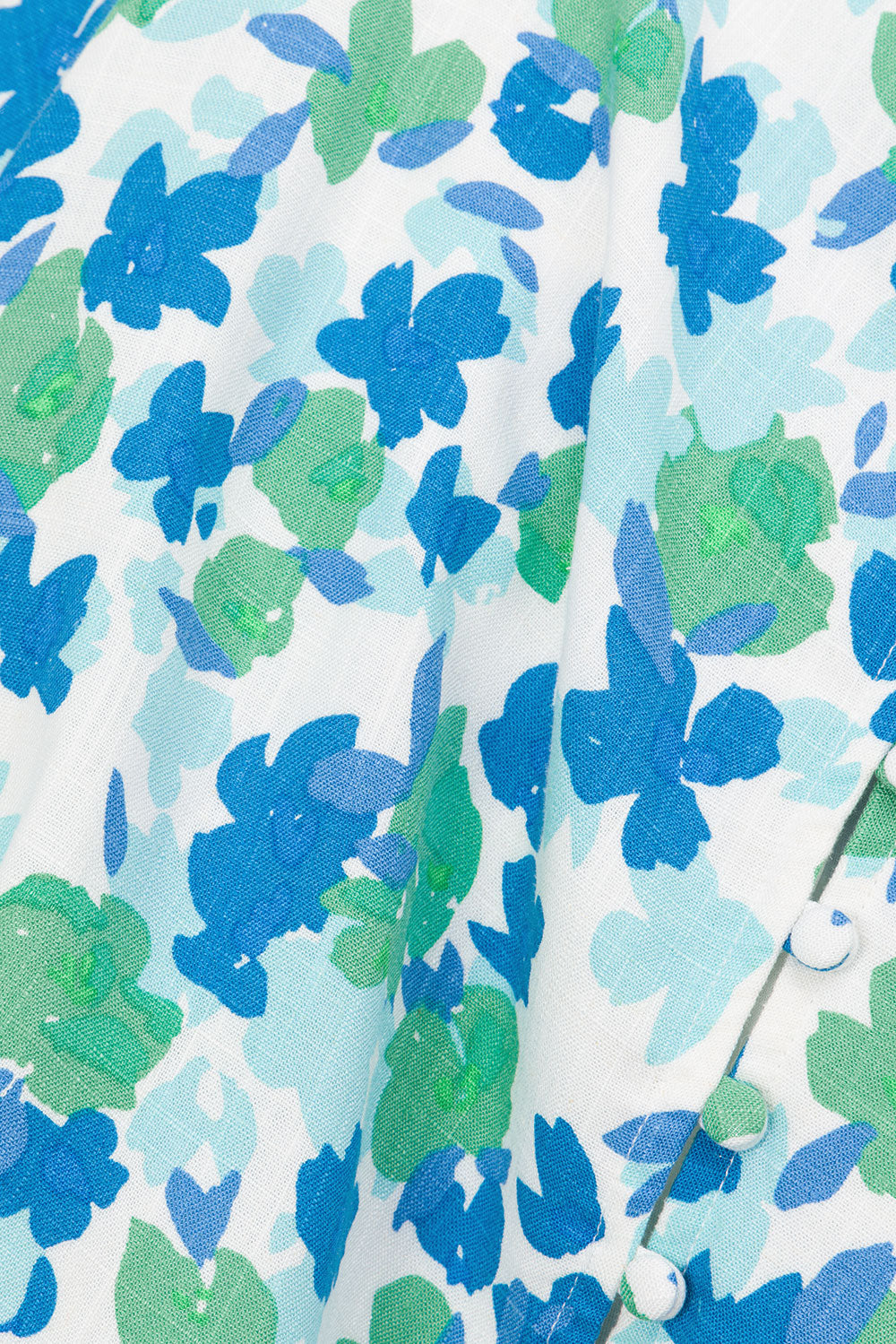 Unique Brushed Floral Backless Florian Dress