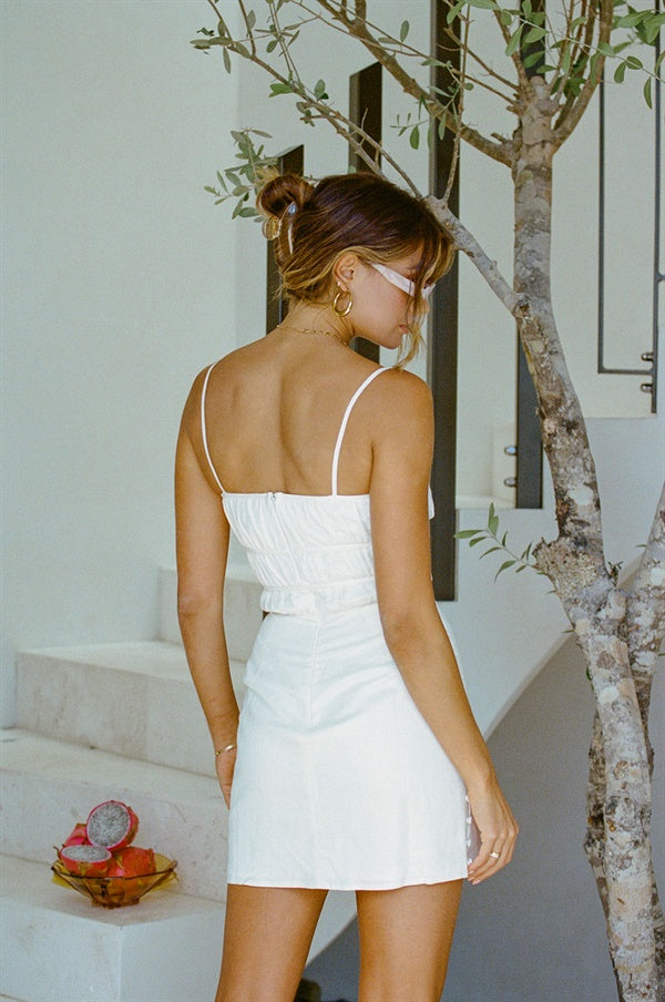Exclusive White Pana Dress - One-of-a-Kind Sample