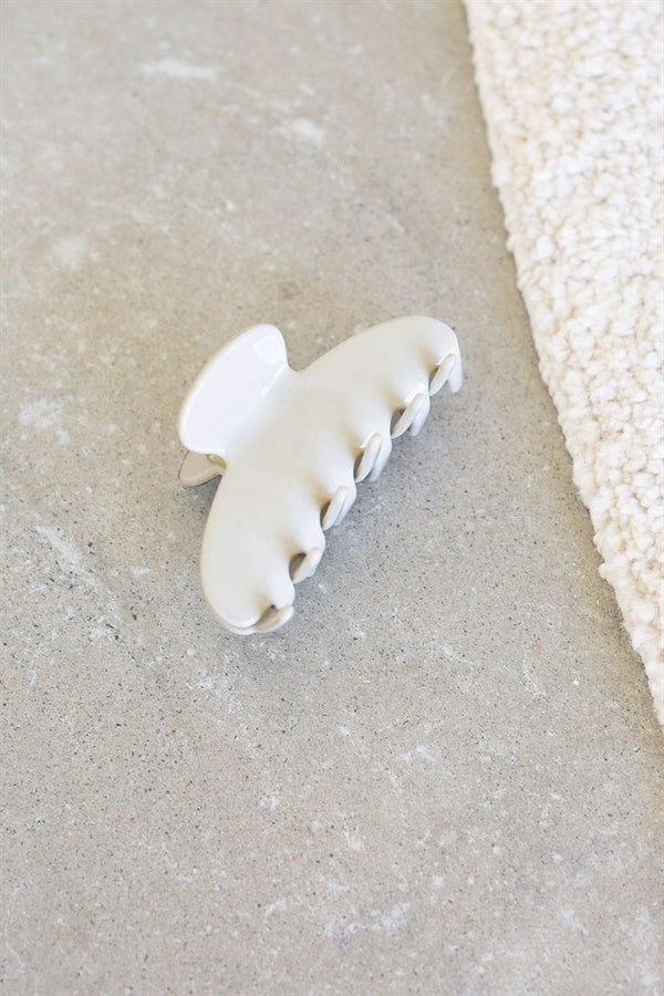 Pastel Slate Toned Acrylic Lily - Style Claw Clip for Effortless Updos