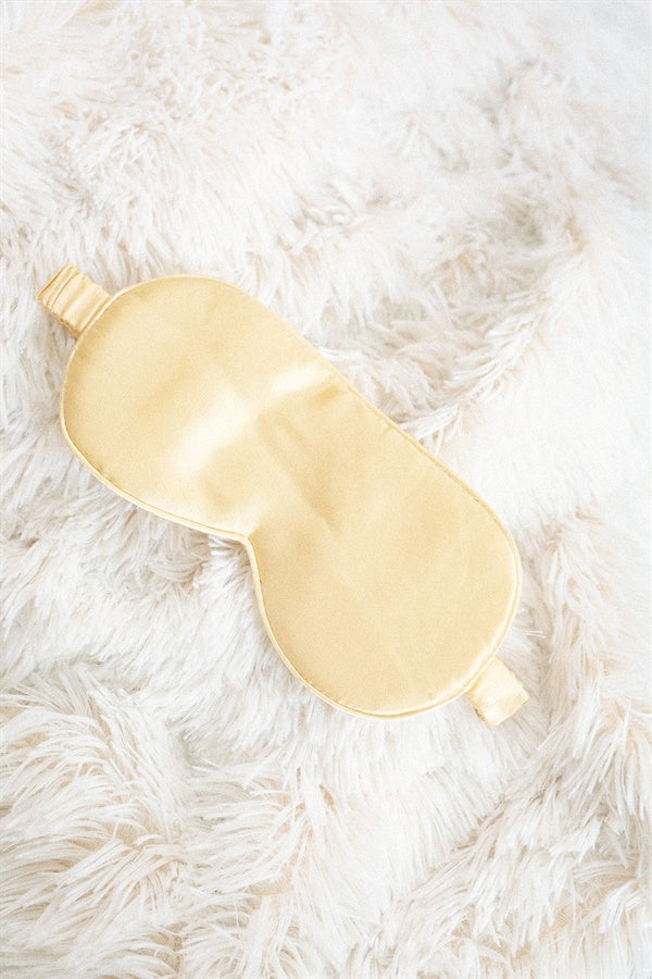Luxurious Gold Silk Dream Eye Mask for Relaxing Naps