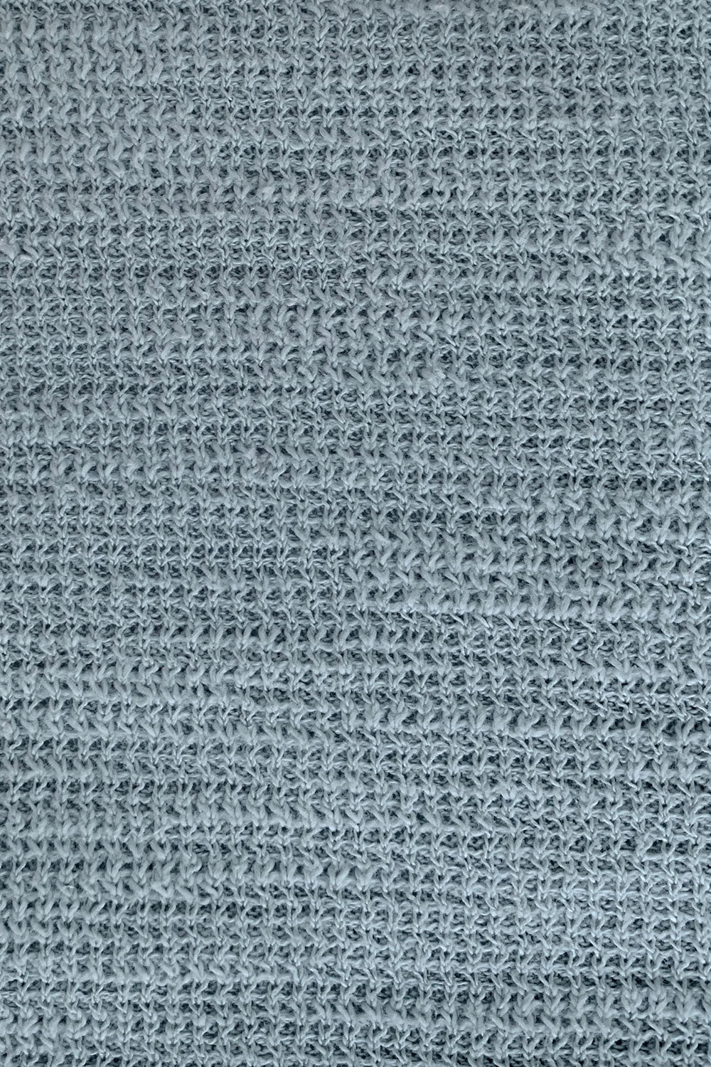 Light Blue Knit Cotton Blend Melanie Dress with Waist Cutouts and Shoulder Straps