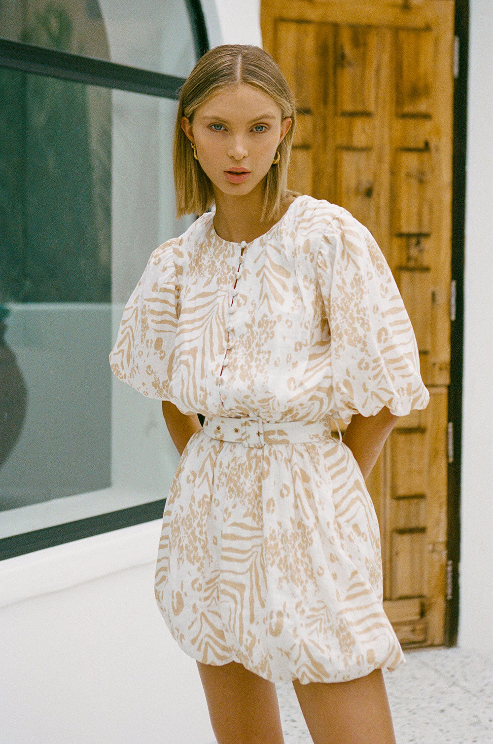 Unique Aura Linen Sample Dress for Personal Wear