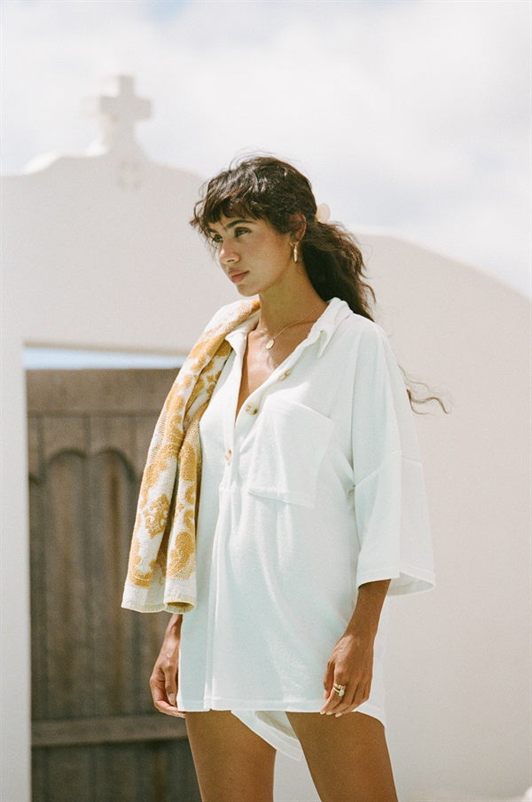 Soft Off-White Milena Playsuit for Everyday Wear