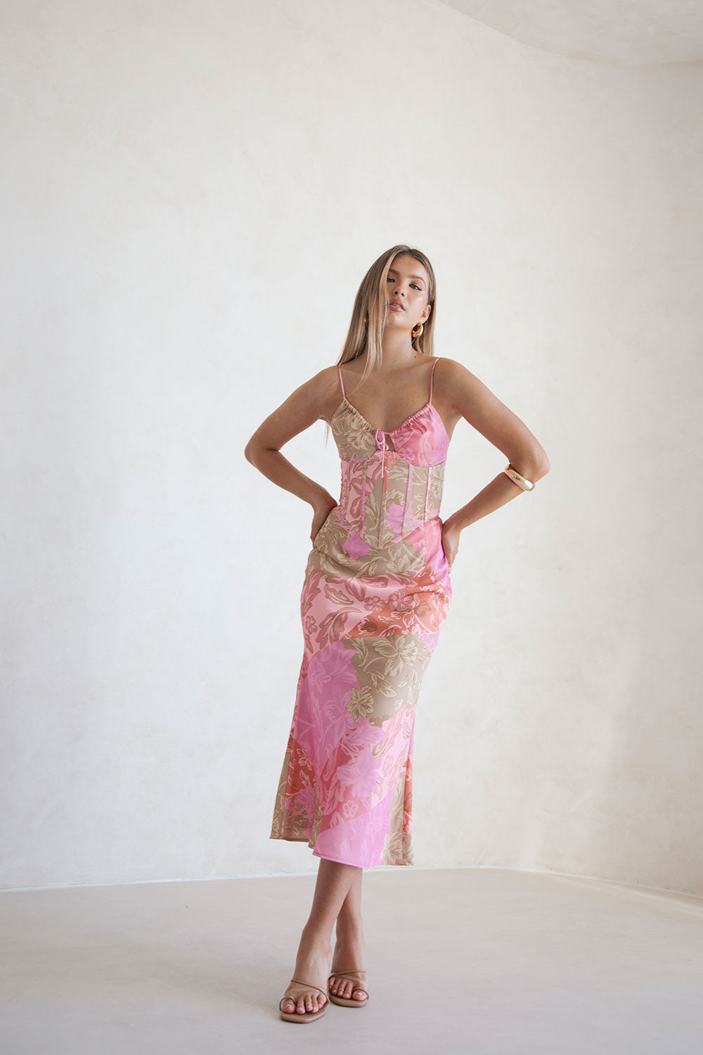 Silky Nikita Midi Skirt with Exclusive Florent Patchwork Print