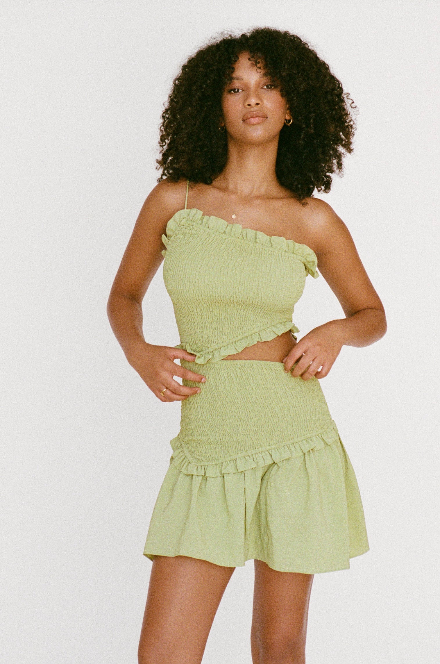 Exclusive Louisa Shirred Dress - Perfect XS Sample