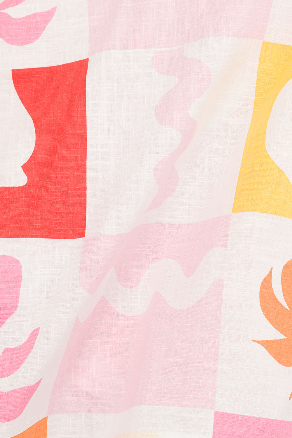 Exclusive Women's Seona Top with Palm Tile Fuego Design - One-of-a-Kind Sample