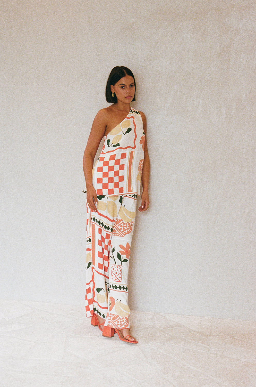 Exclusive Resort-Style Parlour Pants in Prego Rossa Print
