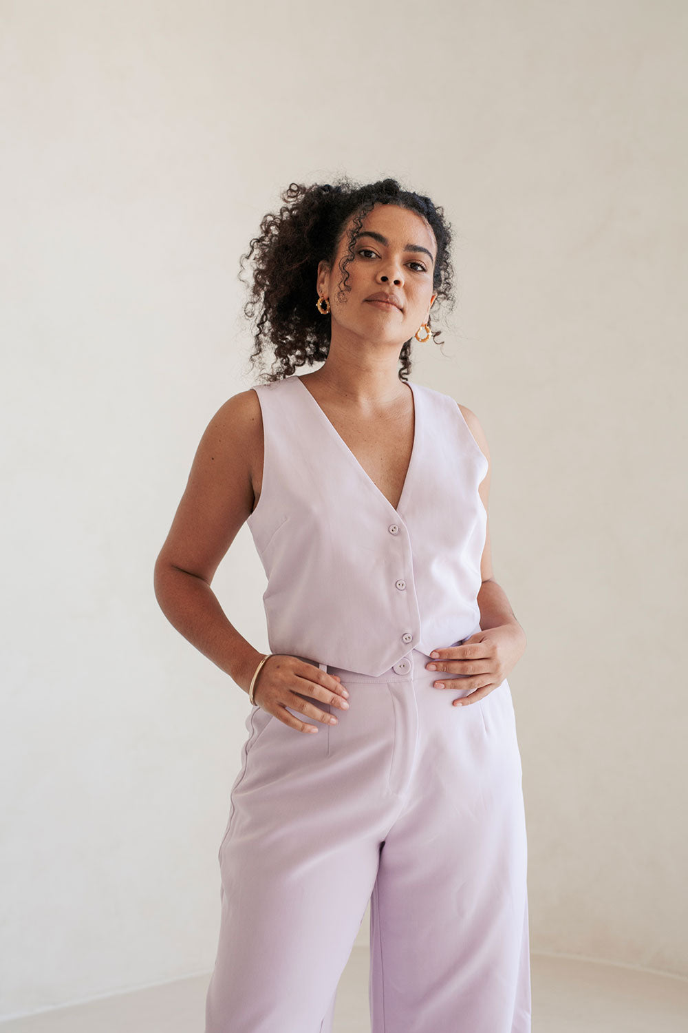 Lavender-colored Peri Women's Vest Top