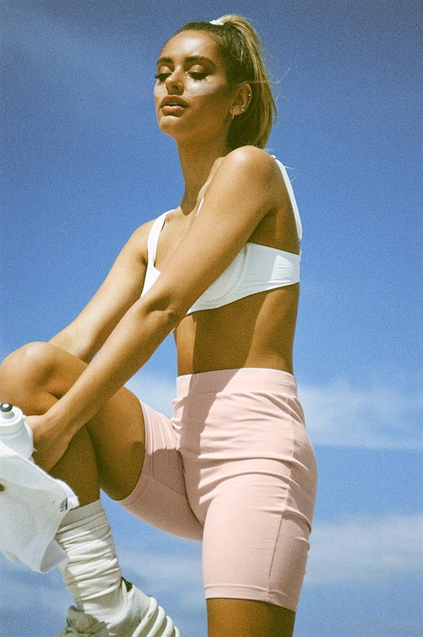 Soft Musk - Hued High - Waisted Blushing Bike Shorts