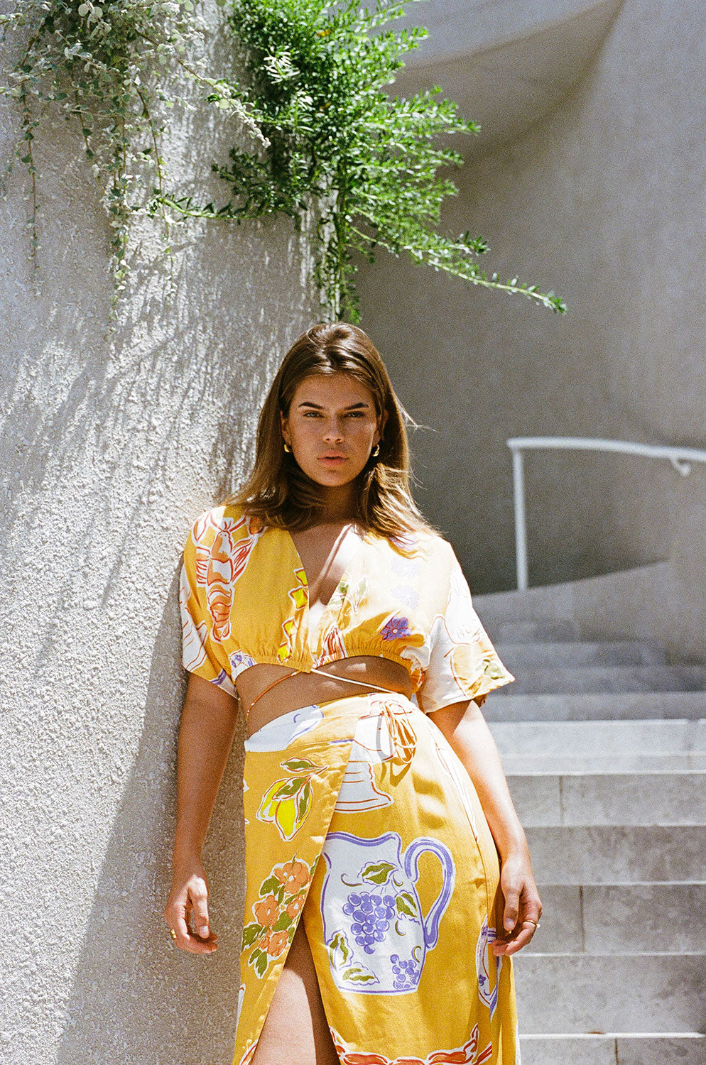 Stylish Leonie Wrap Top in Exclusive Ciao Yellow