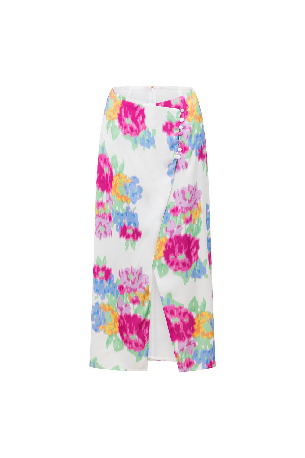 Exclusive Pink Cascade Print Marlow Women's Midi Wrap Skirt