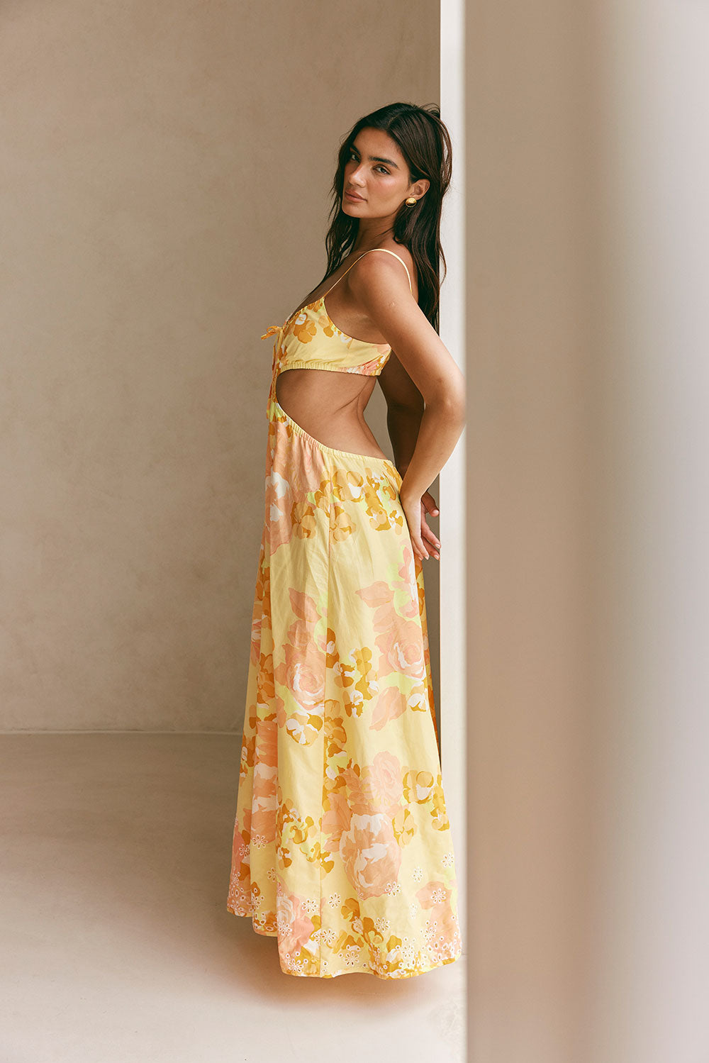 Sabo's Exclusively Designed Kaira Breeze Floral Print Women's Maxi Dress