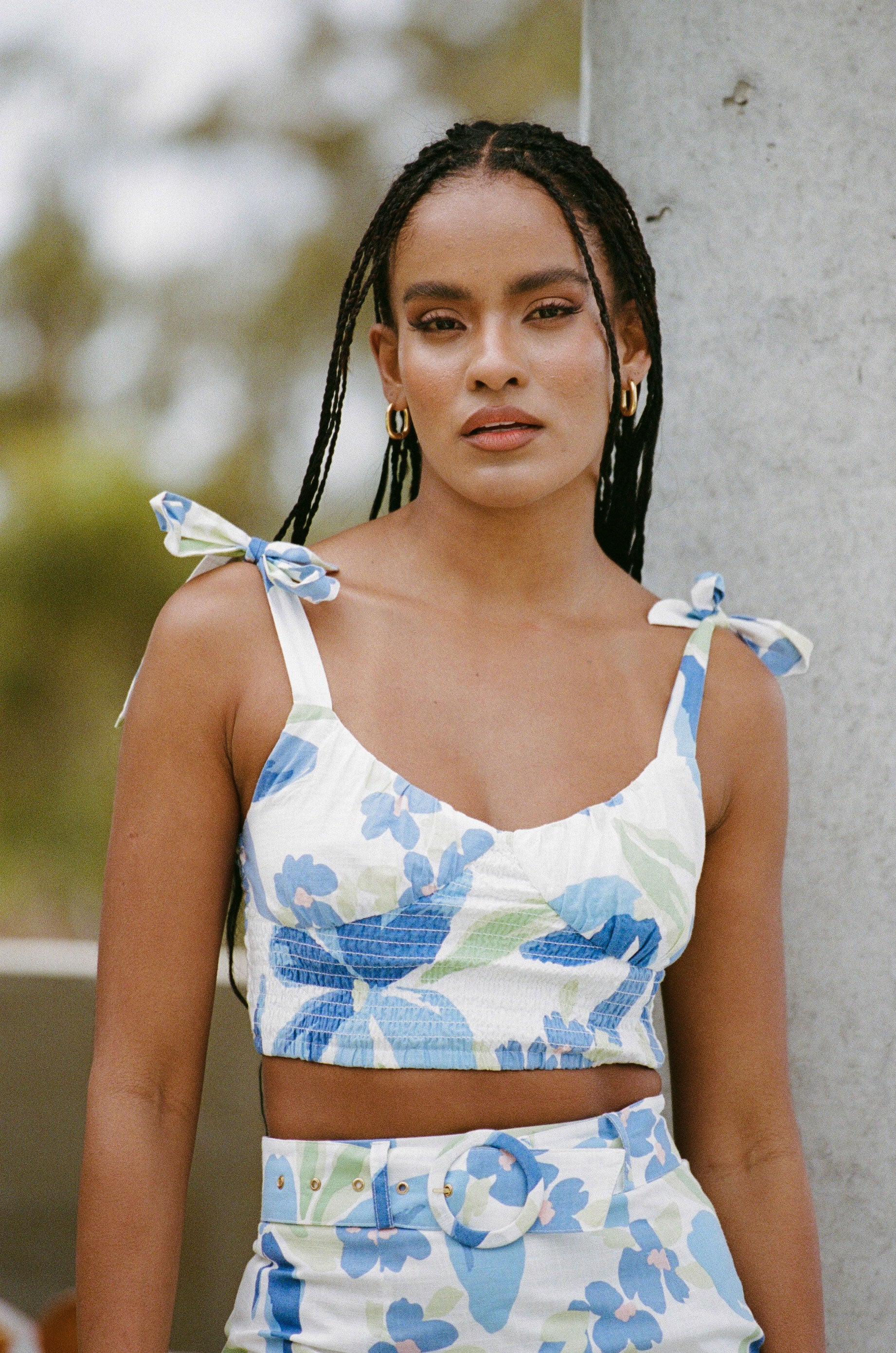 Unique Paradiso Shirred Top - Sample in Perfect XS Size