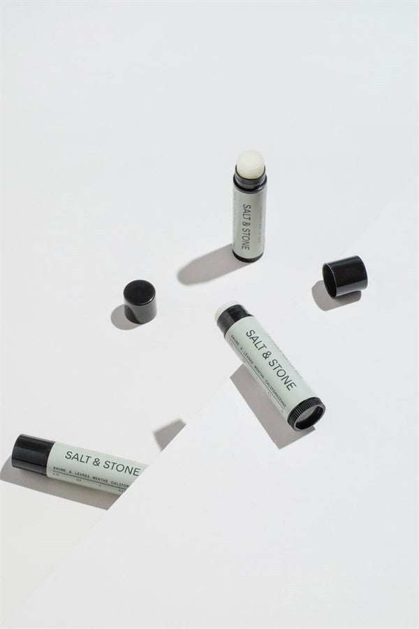 Salt + Stone All - Natural California Mint Flavored Lip Balm for Soft and Hydrated Lips