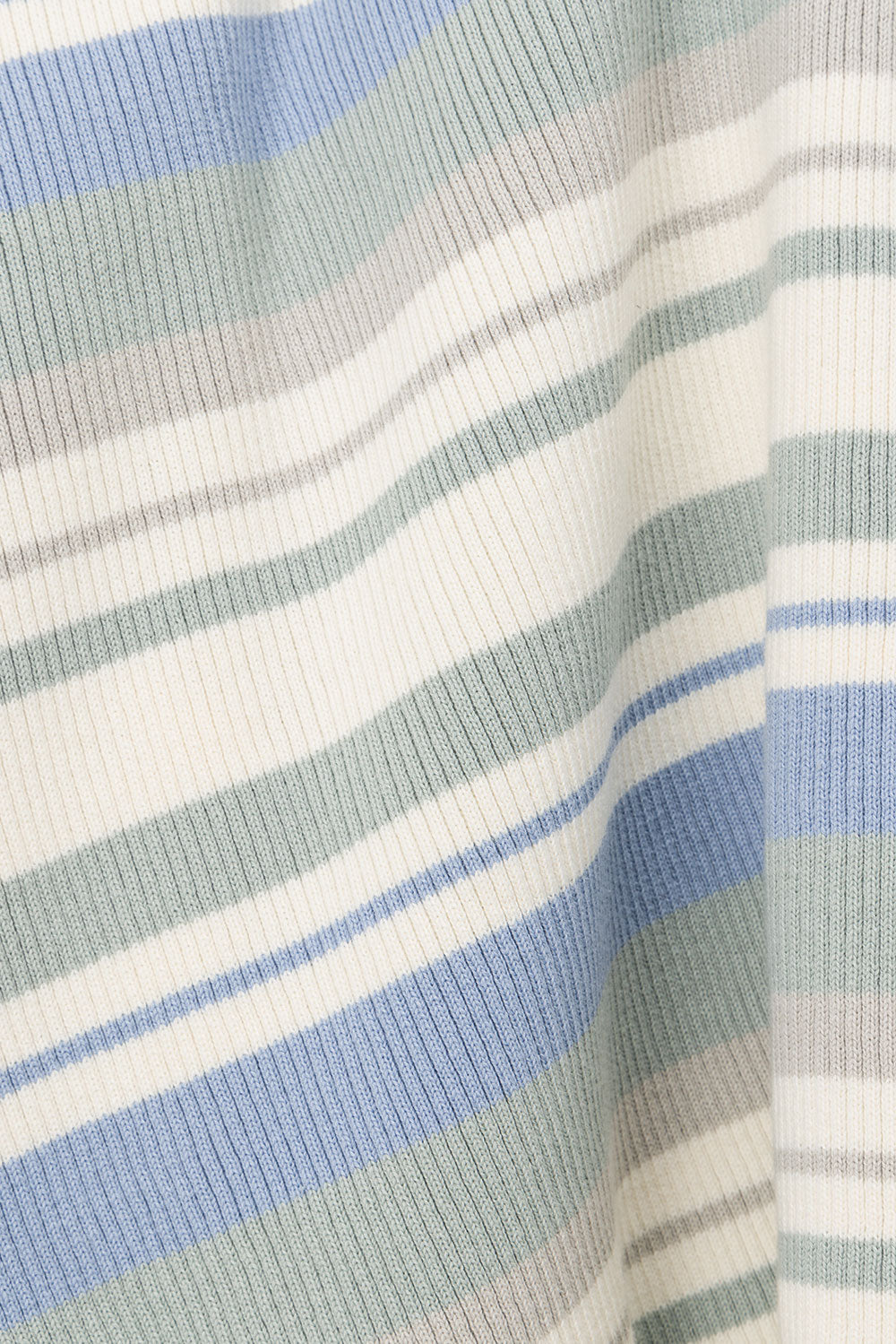 Women's Kaila Maxi Knit Skirt with Blue, Dusty Sage and White Stripes