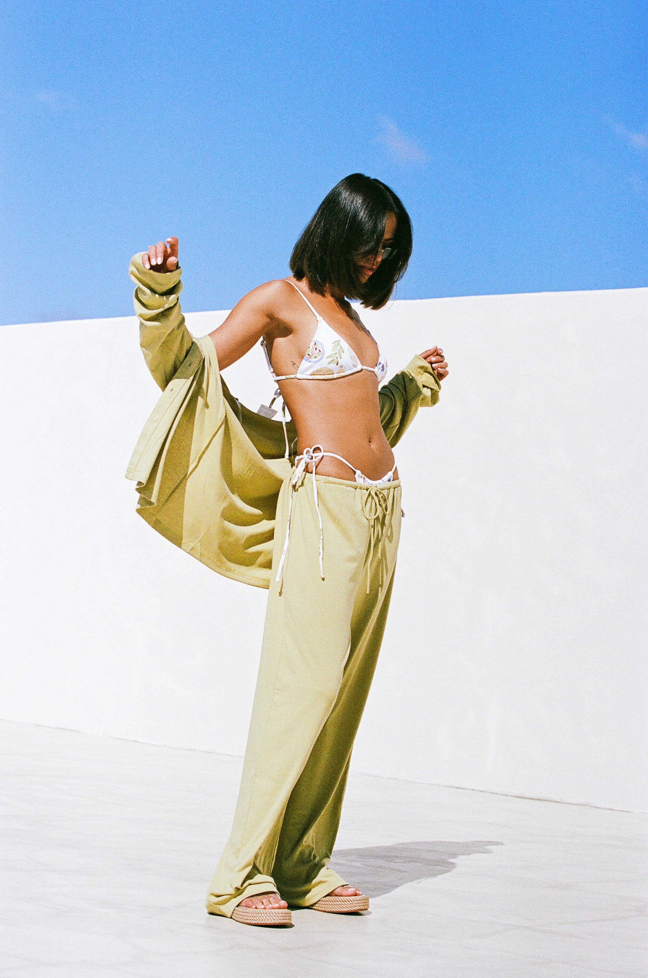 Rhodes Summer-Inspired Triangular Swim Top