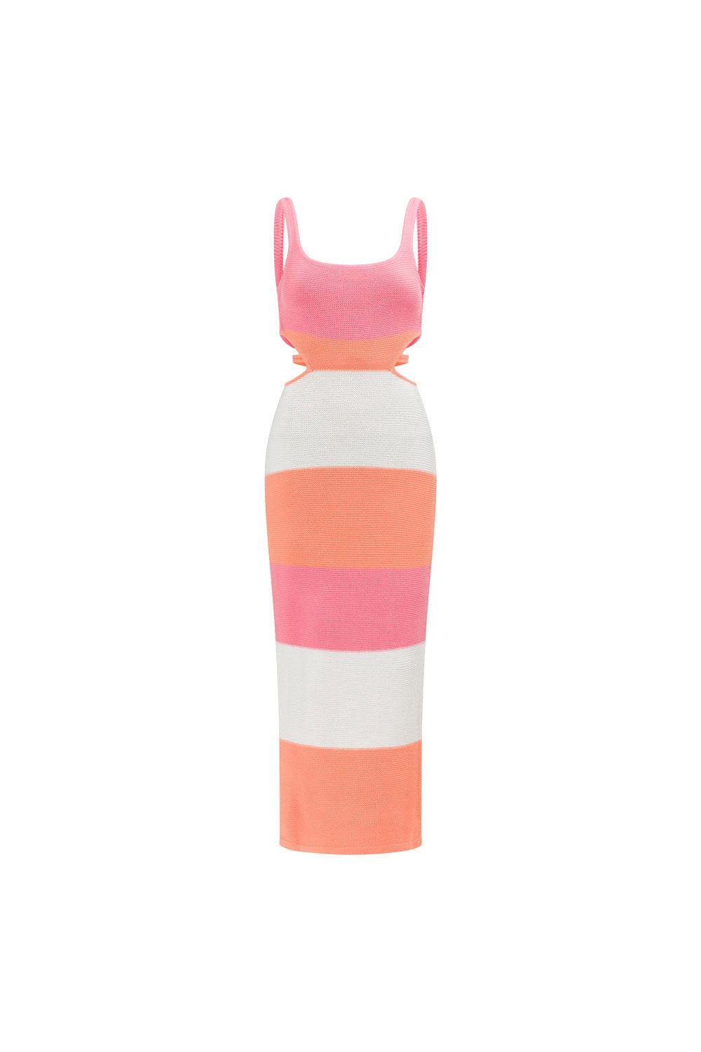 Sunset Hued London Style Knitted Women's Dress - Sample Edition